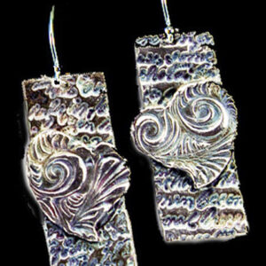 Sterling Silver Swirl Heart Earrings