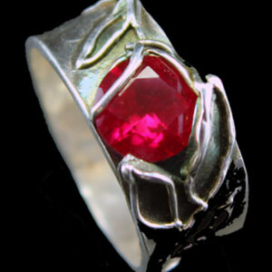 Ruby Ring, Lab Created