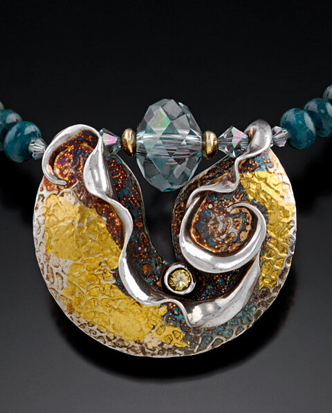 Open lentil fine & sterling silver ***